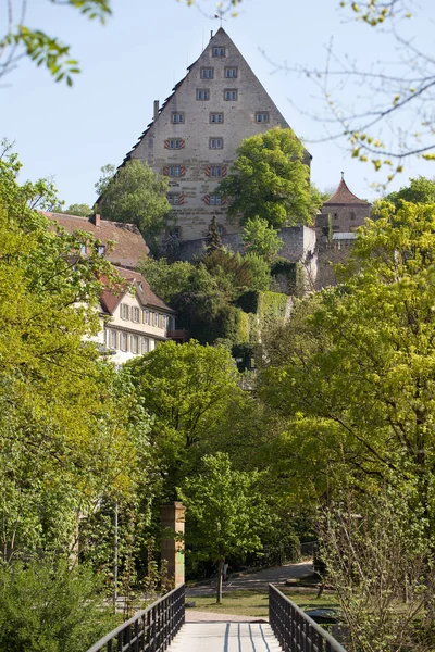 Medeltida Stadsbild Schwaebisch Hall Tyskland — Stockfoto