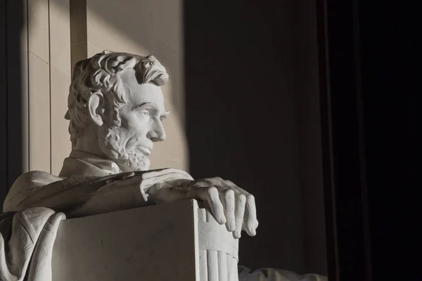 Lincoln memorial Anıtı yakın çekim 