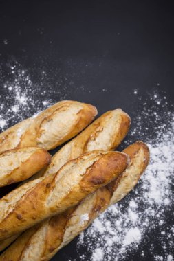Kopyalama alanı siyah zemin üzerine Fransız ekmeği seçimi yapılmış