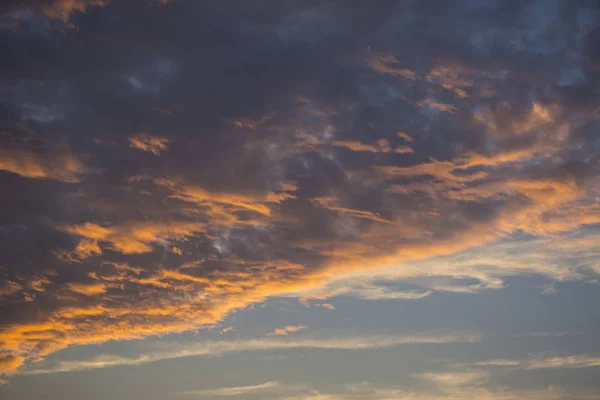 Full Frame Van Een Prachtige Kleurrijke Hemel Met Wolken Bij — Stockfoto