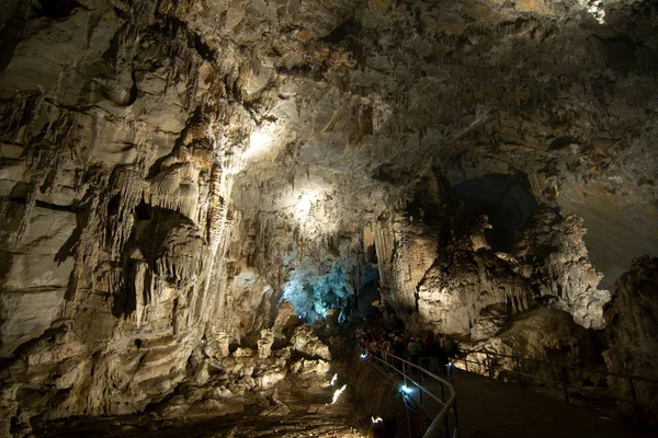 Cacahuamilpa Höhlen Grutas Cacahuamilpa Sind Eines Der Größten Höhlensysteme Der — Stockfoto