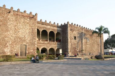 Cuernavaca, Morelos, Mexico - 2019: Palace of Cortes (Palacio de Cortes) is the oldest conserved colonial-era civil structure in the continental Americas. clipart