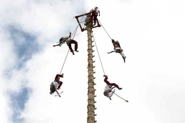 Cuetzaln Del Progreso Puebla Mexico 2019 Family Acrobats Known Los — Stock Photo, Image