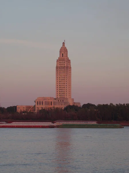 Baton Rouge Luizjana Usa 2019 Louisiana State Capitol Budynek Widziany — Zdjęcie stockowe