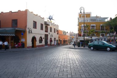 Cuernavaca, Morelos, Mexico - 2019: A street at the city center. clipart