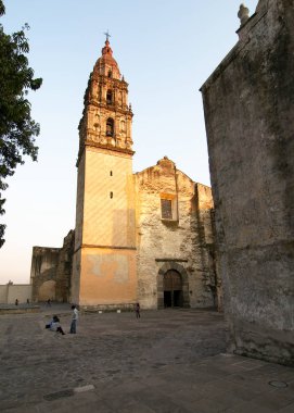 Cuernavaca, Morelos, Meksika - 2019: Cathedral La Asuncion.