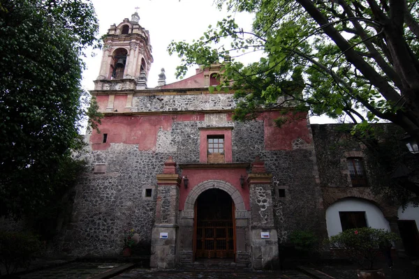 Mexiko Stadt Mexiko 2019 Parroquia San Jacinto Kirche Traditionellen Stadtteil — Stockfoto