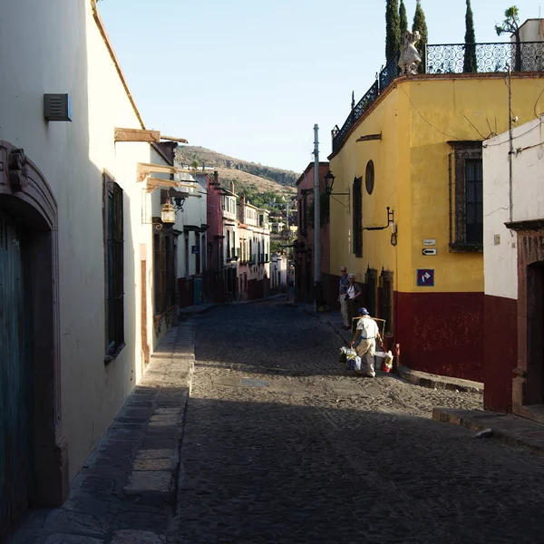 San Miguel Allende Guanajuato Mexikó 2019 Egy Utca Város Történelmi — Stock Fotó