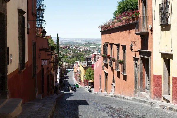 San Miguel Allende Guanajuato México 2019 Una Calle Centro Histórico —  Fotos de Stock