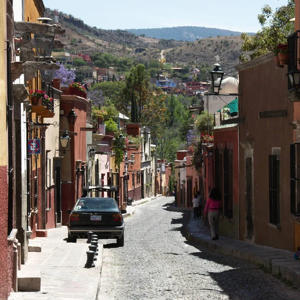 San Miguel Allende Guanajuato Meksika 2019 Şehrin Tarihi Merkezinde Bir — Stok fotoğraf