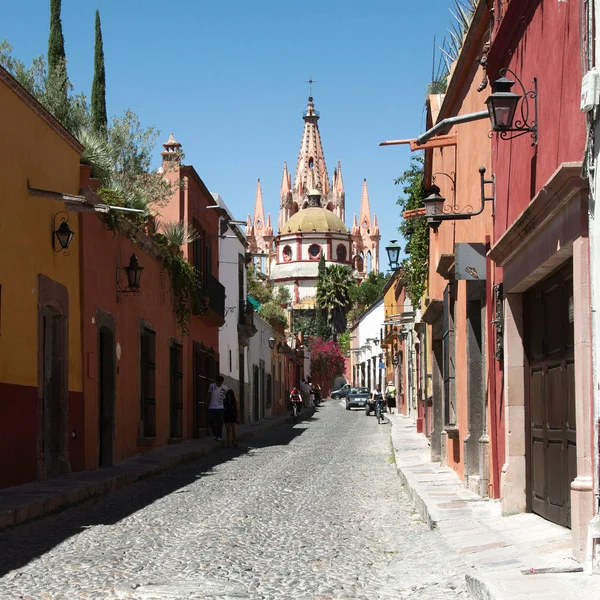 San Miguel Allende Guanajuato México 2019 Una Calle Centro Histórico —  Fotos de Stock