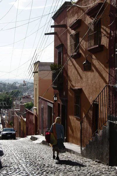 San Miguel Allende Guanajuato México 2019 Una Calle Centro Histórico —  Fotos de Stock