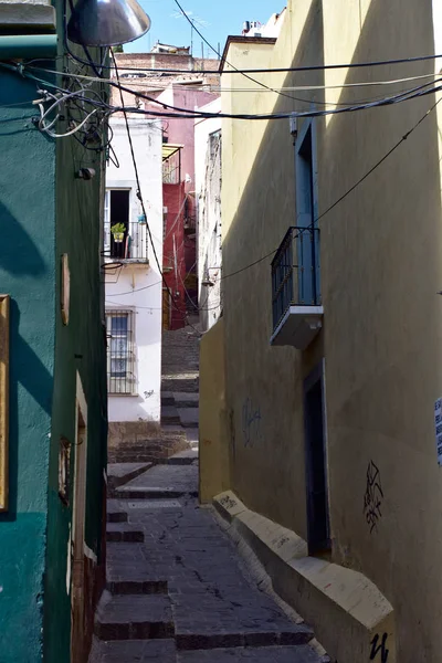 Guanajuato City Guanajuato Meksika 2019 Tarihi Merkezde Bir Sokak — Stok fotoğraf
