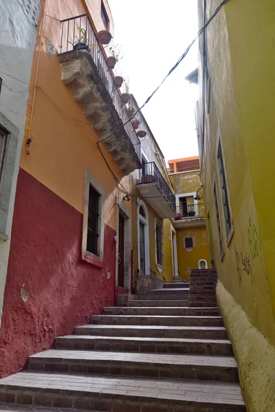 Guanajuato City Guanajuato Mexico 2019 Eine Gasse Historischen Zentrum — Stockfoto