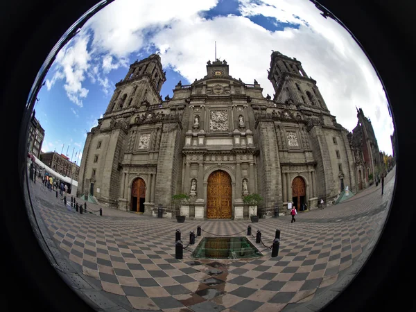 Mexico City Mexico 2019 Metropolitan Cathedral Med Metropolitan Tabernaklet Till — Stockfoto