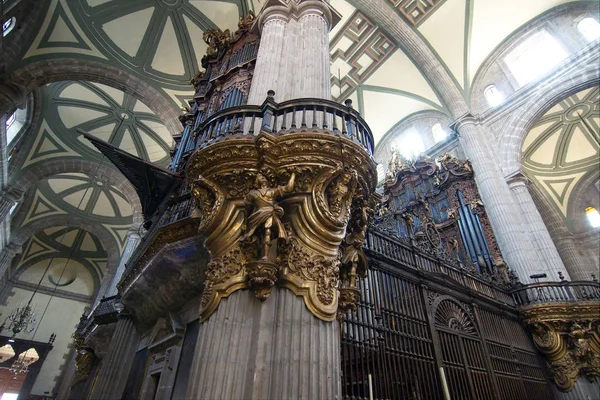 Mexico City Mexico 2019 Pipes Organ Metropolitan Cathedral — Stock Photo, Image