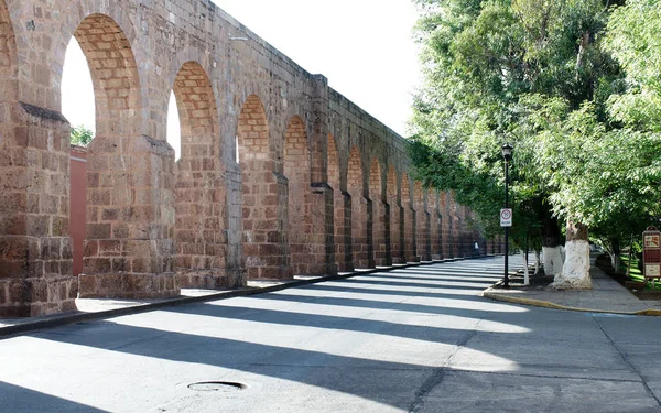 Morelia Michoacán Mexiko 2019 Blick Auf Das Alte Aquädukt Der — Stockfoto