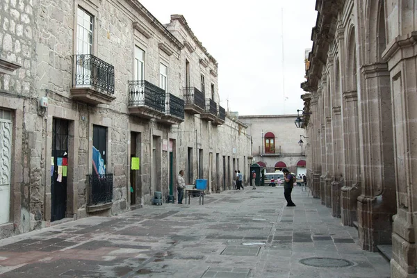 Morelia Michoacan México 2019 Vista Uma Rua Centro Cidade — Fotografia de Stock