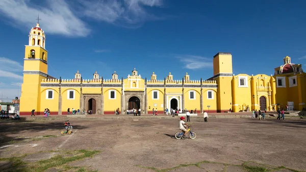 Cholula Puebla México 2019 Vista Convento Franciscano San Gabriel Arcngel — Fotografia de Stock