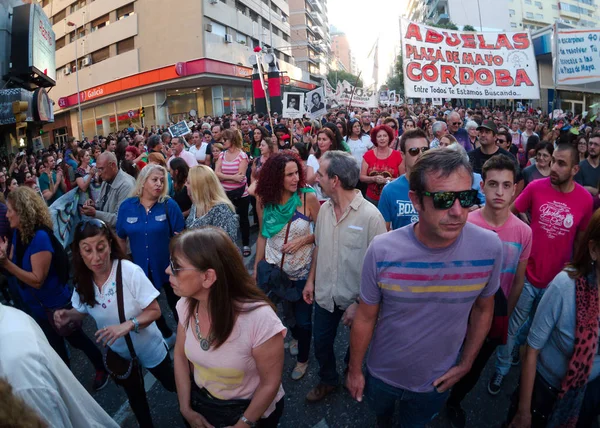 Cordoue Argentine Mars 2016 Manifestations Occasion Journée Souvenir Vérité Justice — Photo