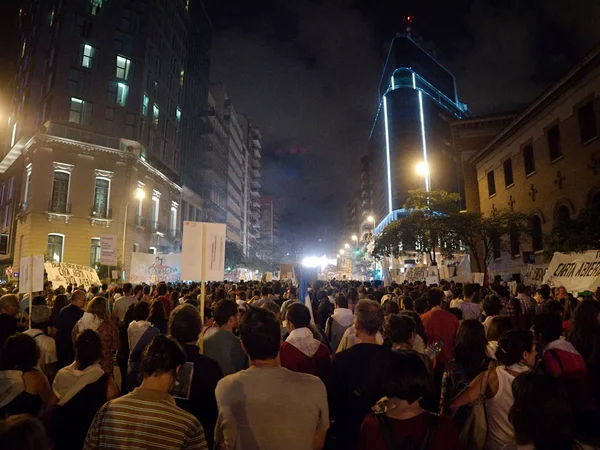 Córdoba Argentina Março 2016 Manifestações Dia Lembrança Verdade Justiça Memoria — Fotografia de Stock