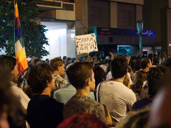 Córdoba Argentina Março 2016 Manifestações Dia Lembrança Verdade Justiça Memoria — Fotografia de Stock