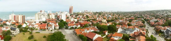 Panoramiczny Widok Obszar Mieszkalny Nad Morzem Mar Del Plata Buenos — Zdjęcie stockowe