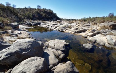 Los Chiorrillos nehri manzarası, Cabalango, Cordoba, Arjantin