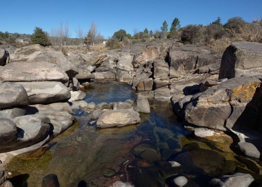 Los Chiorrillos nehri manzarası, Cabalango, Cordoba, Arjantin