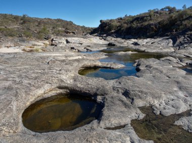 Los Chiorrillos nehri manzarası, Cabalango, Cordoba, Arjantin