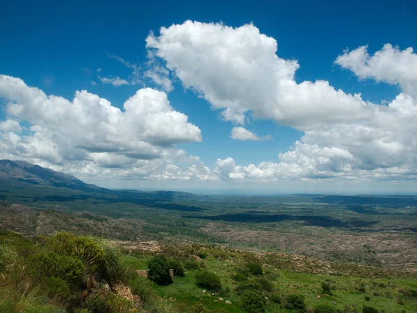 View Alongside Route Altas Cumbres High Peaks Cordoba Argentina — Stock Photo, Image