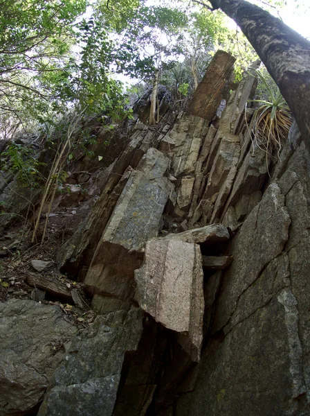 Formations Rocheuses Cerro Banderita Près Falda Cordoue Argentine — Photo