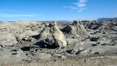 Ischigualasto Provincial Park'ta kaya oluşumları, San Juan, Arjantin