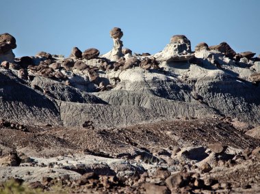 Rock formations at Ischigualasto Provincial Park, San Juan, Argentina clipart