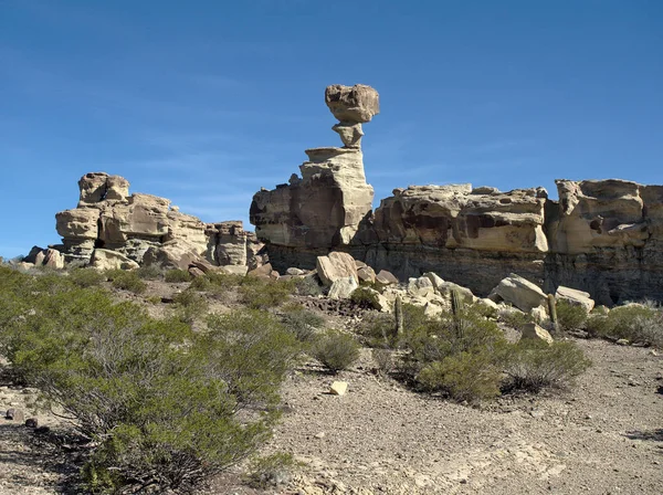 Rock Formations Ischigualasto Provincial Park San Juan Argentina — Stock Photo, Image