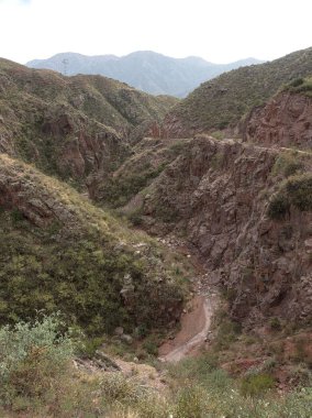 La Rioja, Artgentina ünlü rota 40 boyunca görünümü.