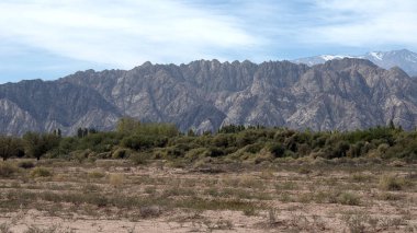 La Rioja eyaleti, Arjantin, doğal rota 76 yanında görünümü. 
