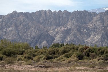 La Rioja eyaleti, Arjantin, doğal rota 76 yanında görünümü. 