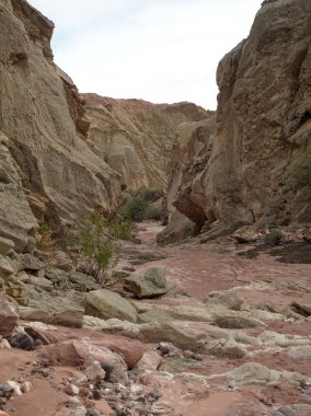 Talampaya Milli Parkı Gökkuşağı Kanyonu, La Rioja Eyaleti, Arjantin doğu / merkezinde bulunan. Bu park 2000 yılında Unesco Dünya Mirası alanı olarak belirlenmiştir..