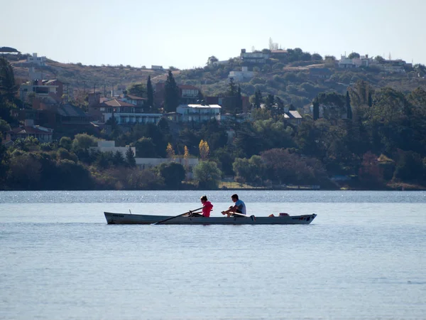 Villa Carlos Paz Córdoba Argentina 2019 Vista Del Lago San — Foto de Stock