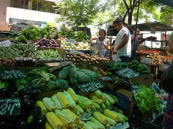 Κόρδοβα Πόλη Κόρδοβα Αργεντινή 2019 Μια Προσωρινή Αγορά Λαχανικών Στο — Φωτογραφία Αρχείου