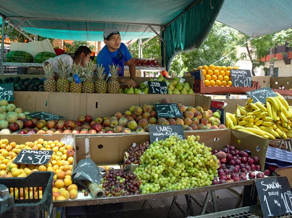 Кордова Сити Кордова Аргентина 2019 Временный Овощной Рынок Улице Недалеко — стоковое фото