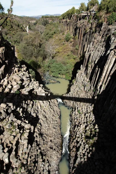 Basaltische Prismenformationen Huasca Ocampo Hidalgo Mexiko — Stockfoto