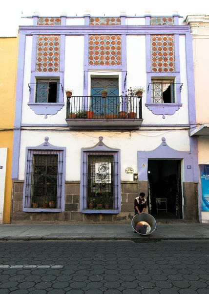 Puebla City Puebla México 2019 Una Casa Tradicional Con Decoraciones —  Fotos de Stock