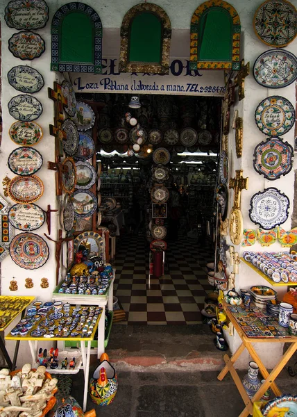 Puebla City Puebla Mexique 2019 Marché Talavera Près Centre Ville — Photo