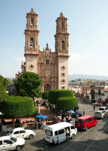 Taxco Guerrero Mexico 2019 Parroquia Santa Prisca San Sebastian Een — Stockfoto