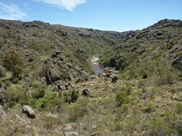 Uitzicht Rivier Yuspe Loopt Door Bergen Cerro Blanco Reserve Buurt — Stockfoto