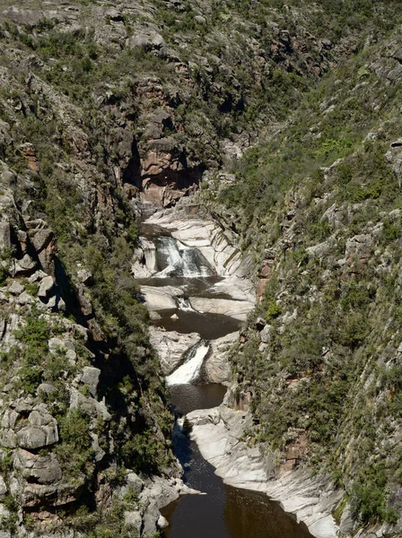 Uitzicht Rivier Yuspe Loopt Door Bergen Cerro Blanco Reserve Buurt — Stockfoto