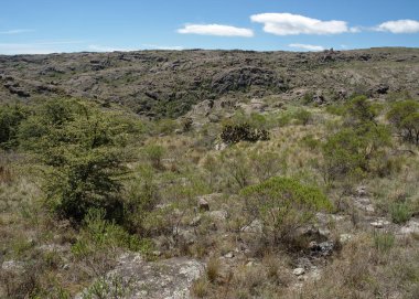 Cerro Blanco rezerv görünümü, Cordoba Eyaleti Tanti ve Los Gigantes yakın, Arjantin.