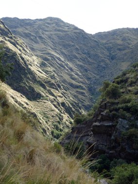 Villa de Merlo, San Luis, Arjantin'deki Reserva Florofaunistica rezervinin manzarası.